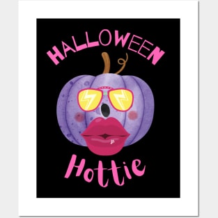 HALLOWEEN HOTTIE - Funny Halloween Pumpkin Head | Halloween Costume Posters and Art